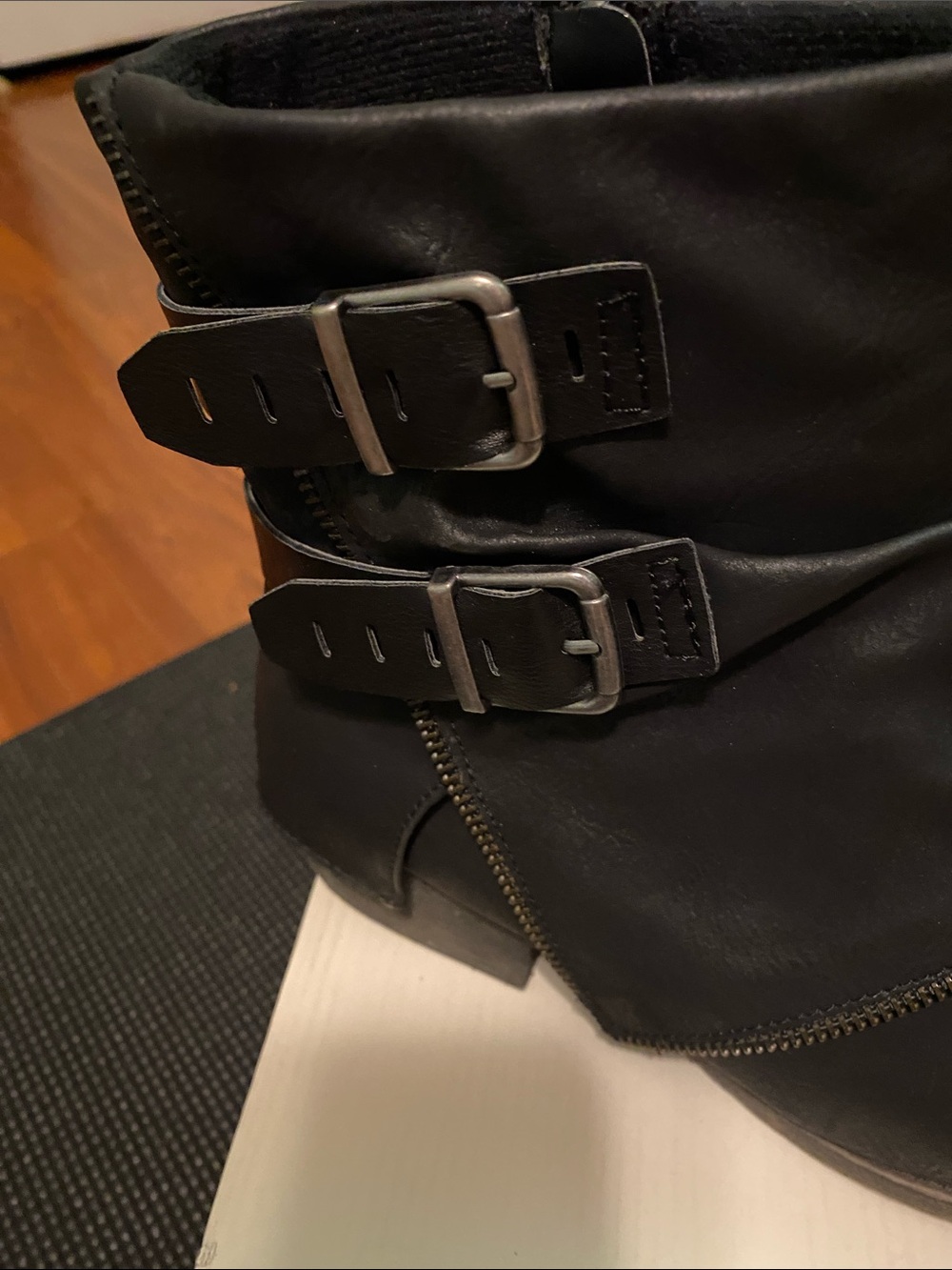 SO Black Double-Buckle Ankle Booties - Picture 4 of 7